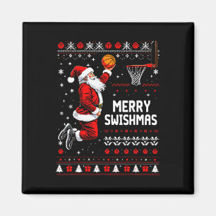 Aimant Joyeux Swishmas Croquis Papa Noël Noël Sweat Ugly