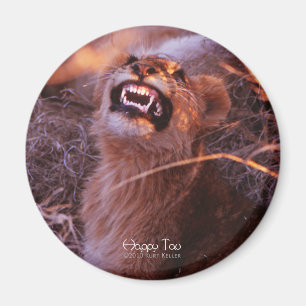 Aimant Joyeux Tau, Lion Cub souriant