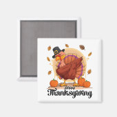 Aimant Joyeux Thanksgiving (Recto/Verso)