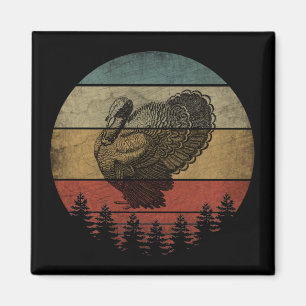 Aimant Joyeux Thanksgiving dinde