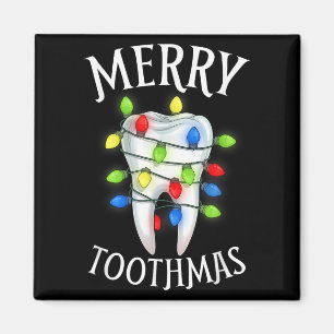 Aimant Joyeux Toothmas Lumière de Noël Molaire Dent Hygiè
