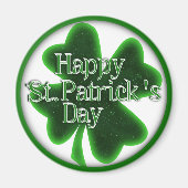 Aimant Joyeux trèfle de la Saint Patrick (Devant)