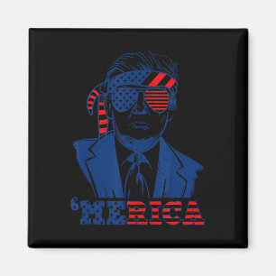 Aimant Joyeux Trump Vintage 4 juillet Patriotique merica