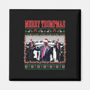 Aimant Joyeux Trumpmas Donald Trump Père Noël Famille Noë