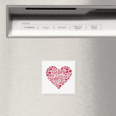 Aimant Joyeux Valentines Day Valentine Love Heart (In Situ (Lave-vaisselle))