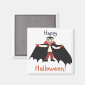 Aimant Joyeux Vampire d'Halloween (Recto/Verso)