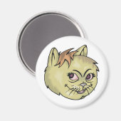 Aimant Joyeux visage de chat (Recto/Verso)