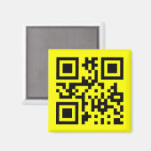 Aimant ‹ Joyeux visage souriant Emoji — Code QR (Recto/Verso)