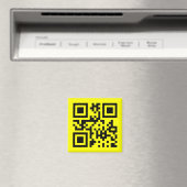 Aimant ‹ Joyeux visage souriant Emoji — Code QR (In Situ (Lave-vaisselle))