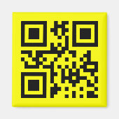 Aimant ‹ Joyeux visage souriant Emoji — Code QR (Devant)