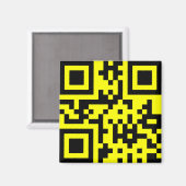 Aimant ‹ Joyeux visage souriant Emoji — Code QR (Recto/Verso)