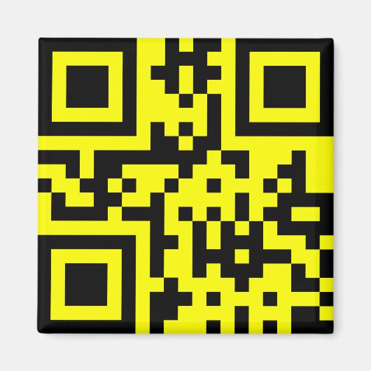 Aimant ‹ Joyeux visage souriant Emoji — Code QR (Devant)