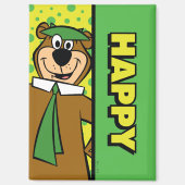 Aimant Joyeux Yogi Bear (Recto)