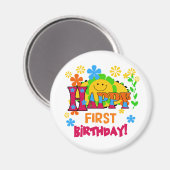 Aimant Joyful First Birthday T-shirts et cadeaux (Recto/Verso)