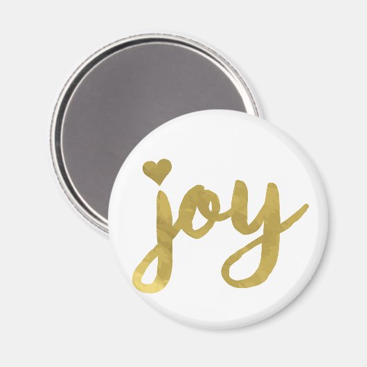 Aimant Joyful Joyful J'ai la joie plein de Joy Gold Art (Recto/Verso)