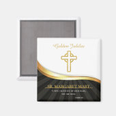 Aimant Jubilé d'or de la vie religieuse, 50 ans (Recto/Verso)