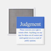 Aimant Jugement (Recto/Verso)