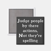 Aimant Juger les gens par des actions non orthographiques (Recto/Verso)