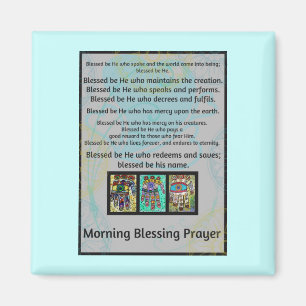 Aimant juif de Hamsa de batik de prière de