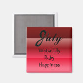 Aimant Juillet Anniversaire (Recto/Verso)