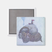 Aimant Julbocken Chèvre de Noël scandinave (Recto/Verso)