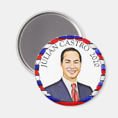 Aimant Julian Castro pour le soutien électoral du préside (Recto/Verso)