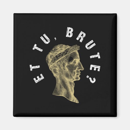 Aimant Julius Caesar Et Tu Brute Spqr Empire Romain Funny (Devant)