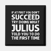 Aimant Julius Gift Name D Birthday Funny Chris  (Devant)