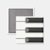 Aimant Jumbo Piano Keys Détail de la musique (Recto/Verso)