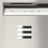 Aimant Jumbo Piano Keys Détail de la musique (In Situ (Lave-vaisselle))