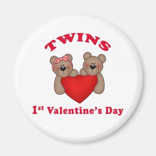 Aimant Jumeaux 1er Saint Valentin (Devant)