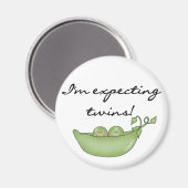 Aimant Jumeaux attendus - Pois dans un pod (Recto/Verso)