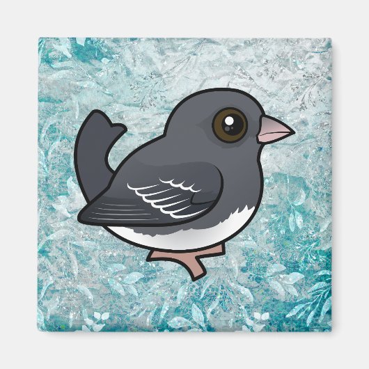 Aimant Junco aux yeux foncés (ailes blanches) (Devant)