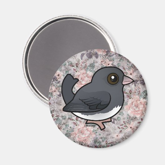 Aimant Junco aux yeux foncés (couleur ardoise) (Recto/Verso)