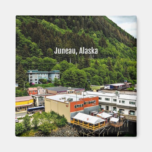 Aimant Juneau, Alaska, photo de la ville (Devant)