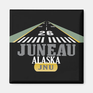 Aimant Juneau Alaska - piste d'aéroport