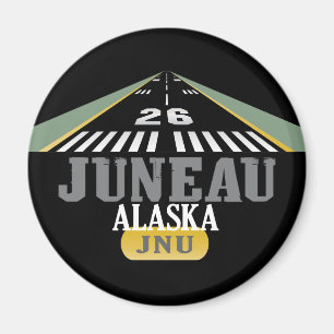 Aimant Juneau Alaska - piste de l'aéroport