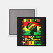 Aimant Juneteenth 19 juin 1865 afro-américain (Recto/Verso)