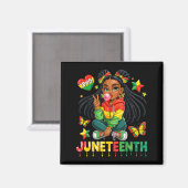 Aimant Juneteenth Joyeuse Coquette Anniversaire 1865 Fill (Recto/Verso)