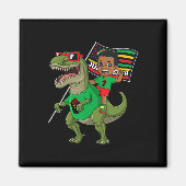 Aimant Junetten Black King Riding T Rex Dino Fun Boys K (Devant)