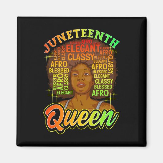 Aimant Junetten Femmes JunetDix Chemises Naturelles Afro (Devant)