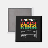 Aimant Junetten Roi Noir Faits nutritionnels Black Hist (Recto/Verso)