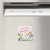 Aimant Jungle Animaux Filles Baby shower Favoriser l'aima (In Situ (Lave-vaisselle))