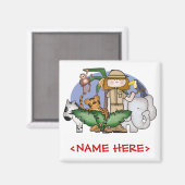 Aimant Jungle Girl (Recto/Verso)