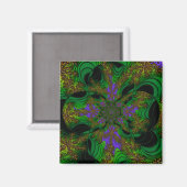 Aimant "Jungle Orchids" ~ Art Abstrait Imprimer (Recto/Verso)