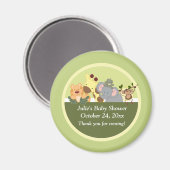 Aimant Jungle Safari Tigre Giraffe Elephant Monkey Favori (Recto/Verso)