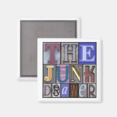 Aimant junkdrawerlogo, JDLogo (Recto/Verso)