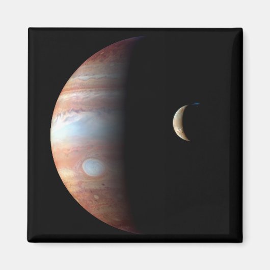 Aimant Jupiter 5ème planète avec système solaire Cassini (Devant)