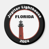 Aimant Jupiter Florida Phare Photographique Noir (Devant)