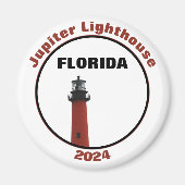 Aimant Jupiter Phare Floride Photographique Blanc (Devant)